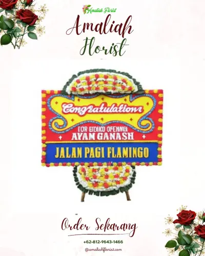 Bunga Papan Congratulation di Kepandean